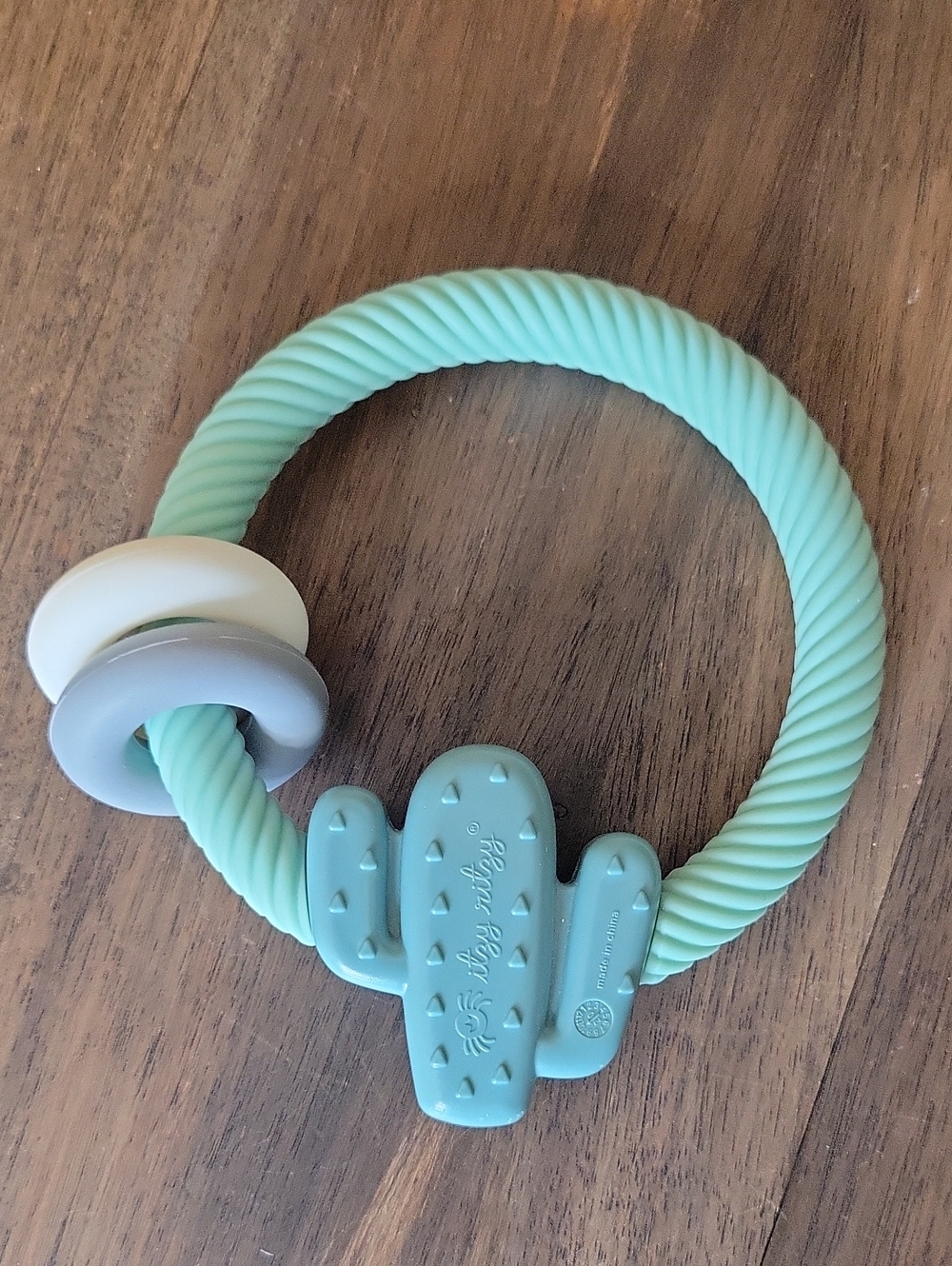 Itzy Ritzy Silicone Teether with Rattle; Rattle Teether Features Rattling Sound - Picture 2 of 3